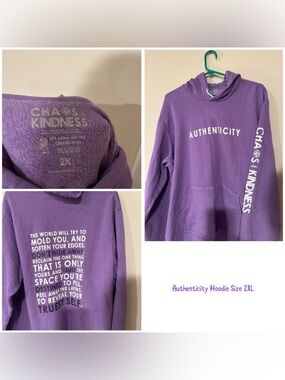 Authenticity Purple Hoodie - Women’s 2X